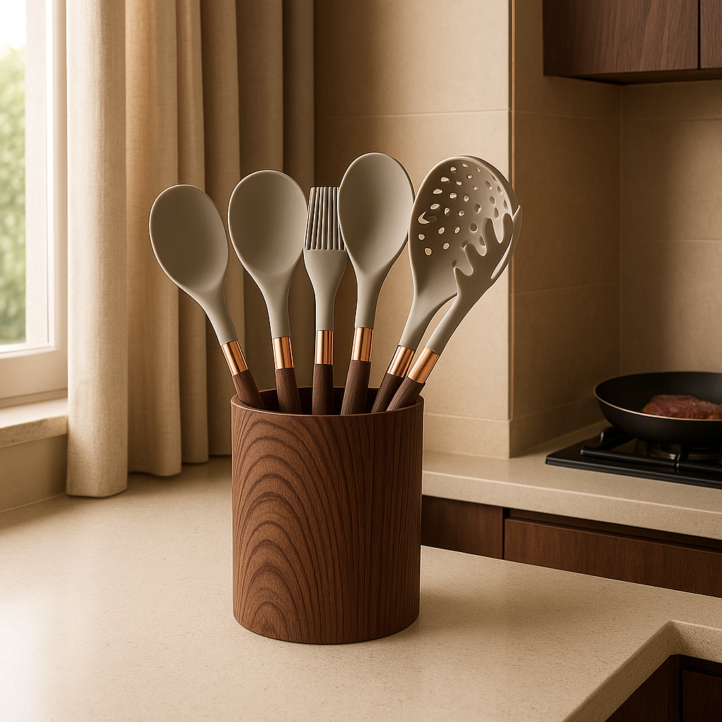 Zestaw silikonowych przyborów kuchennych