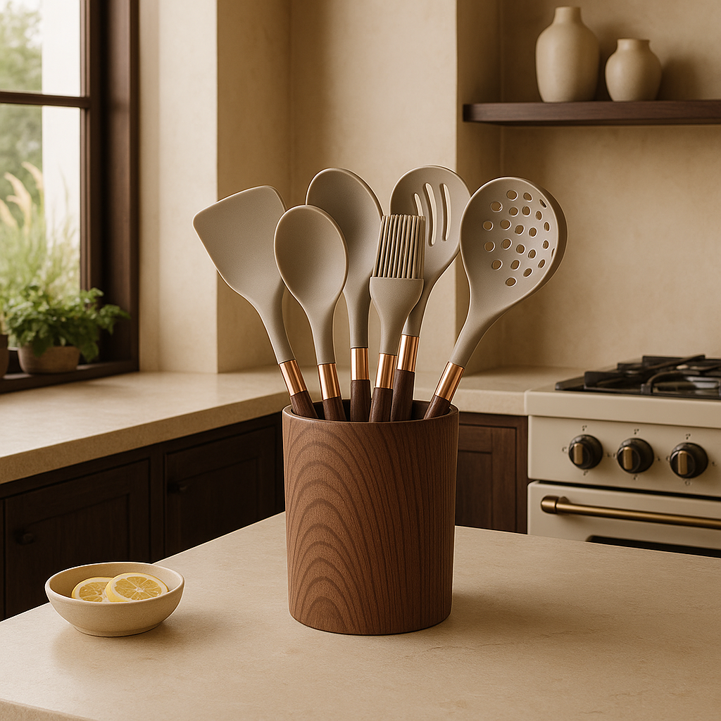 Zestaw silikonowych przyborów kuchennych