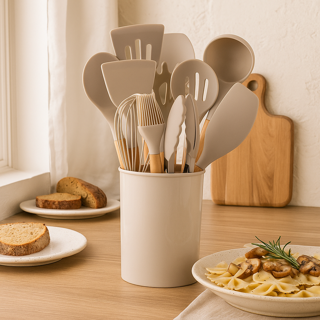 Zestaw silikonowych przyborów kuchennych