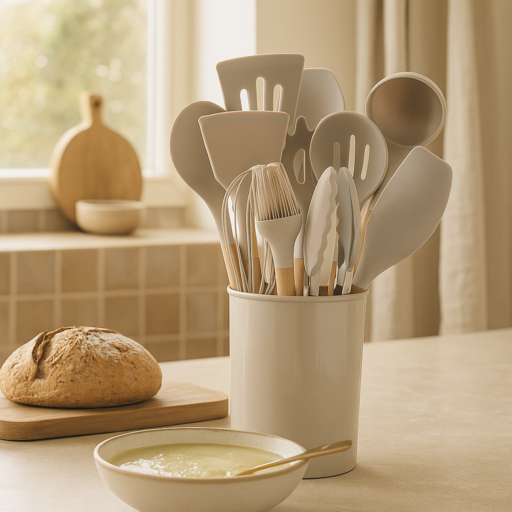 Zestaw silikonowych przyborów kuchennych